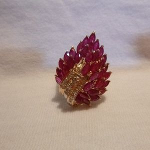 Ruby, diamond and 14k gold Ring!